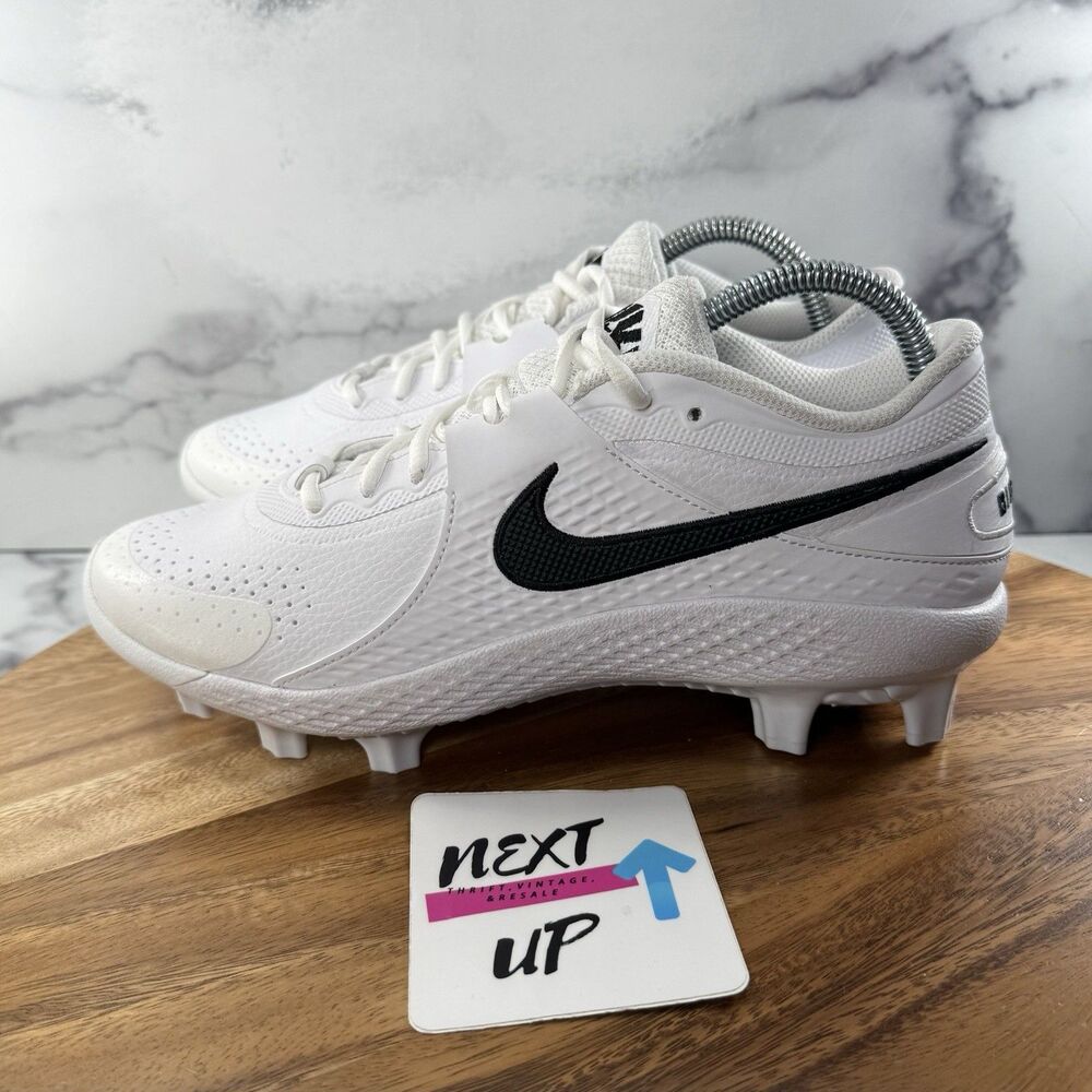 Men’s size 8-NEW Nike Diamond Gamer MCS White Black Baseball Cleats